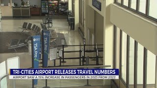 TriCities Airport releases 2023 travel numbers [upl. by Oruhtra994]