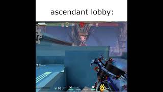 Ascendant lobby belike shorts valorant [upl. by Rhee838]