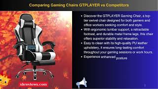 Comparing Gaming Chairs GTPLAYER vs Competitors [upl. by Tiebold]