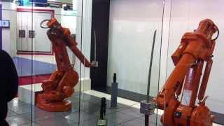 ABB Robots Katana Fight [upl. by Nirred249]