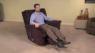 Simple Operation of a LaZBoy ReclinaRocker Chair Footrest [upl. by Kilk589]