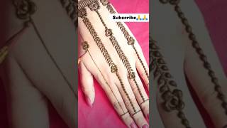 New simple beautiful mehndi design2024 shorts ytshorts mehndi trendingshorts😘❤️❤️ [upl. by Nadnarb]