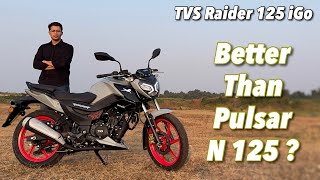 2024 TVS Raider 125 iGo Review  Better Than Hero Xtreme 125r [upl. by Tereve880]