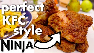 Delicious air fryer FRIED CHICKEN Ninja Foodi Dual Zone Airfryer recipes WITH FRENCH FRIES [upl. by Haggar33]