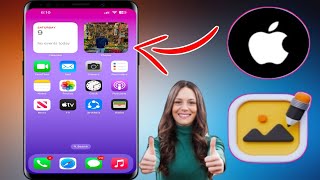 iPhone のホーム画面に独自の写真ウィジェットを設定する方法  新しいアップデート [upl. by Idzik]