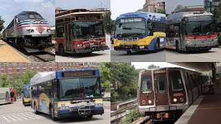 DASH Alexandria WMATA Amtrak amp Virginia Railway Express King Street  Old Town  Union Station [upl. by Ernestus]