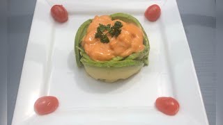 Recette avocat aux crevettes🦐 [upl. by Helsell]