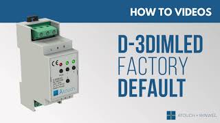 D3DIMLED  How to return to factory default [upl. by Alyakcm344]