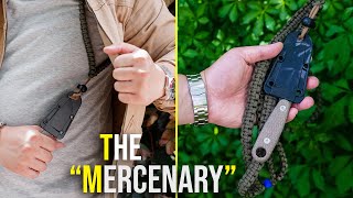 MERCENARY Carry Paracord Knife Harness  HOW TO MAKE [upl. by Yrollam]