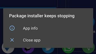 How to fix package installer keeps stopping android  package installer has stopped problem solved [upl. by Mima]