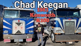 Two Cabovers Rolling Side By Side Orwell Meets Chad Keegan And Blue Kenworth K100 [upl. by Nwonknu]