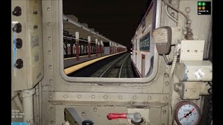 OpenBVE HD Operating NYC Subway R22 GE Redbird 6 Express Train Pelham Bay  Brooklyn Bridge [upl. by Bronder]