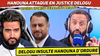 Le député LFI Delogu insulte publiquement Cyril Hanouna DIVIZIO atomise Géraldine Maillet sur TPMP [upl. by Natsreik941]