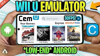 🔥 CEMU ANDROID MALI  SETUPBEST SETTINGS amp GAMEPLAY TEST  WII U EMULATOR FOR LOW END DEVICE [upl. by Yennej]