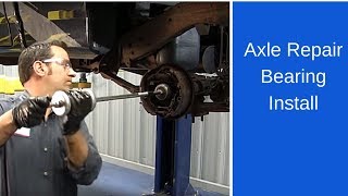 Axle repair bearing installation [upl. by Akinas]