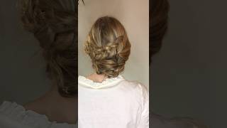 Wedding Boho Braided Bun Tutorial [upl. by Nnylyaj]