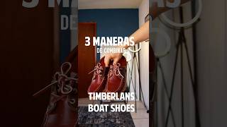 3 Outfits con Boat Shoes  timberlandboots outfits outfitideas [upl. by Evannia]