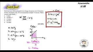 Kinematika Gerak Part 12  Example 5 glbb [upl. by Dleifrag188]