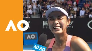 Qiang Wang quotI was a little confusedquot  Australian Open 2020 R3 [upl. by Gladine]