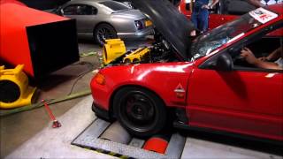 CIVIC B18C 1800cc all motor dyno 235hp [upl. by Nehtan96]