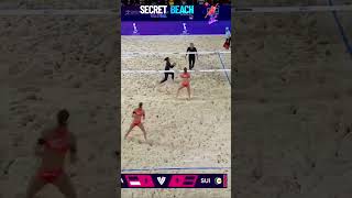 Thailand Vs Switzerland  Secret Beach Volleyball volleyball volleyballgirls [upl. by Animehliw]