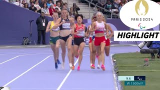 Paralympic Athletics Womens 1500m T20 Highlights 2024  BieganowskaZając Clinches Polend Gold [upl. by Goeger]