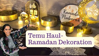 Temu Ramadan Dekoration Haul [upl. by Mcclary]