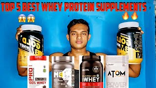 Top 5 best whey protein supplements 😱😱😱😱😱 [upl. by Seif]