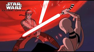 Anakin Skywalker vs Asajj Ventress 4K HDR  Star Wars Clone Wars [upl. by Joab]