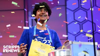 Scripps National Spelling Bee champ shares winning experience [upl. by Ozen743]