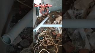 Water pipe installation in home plumbing hacks shortfeed ytshorts [upl. by Nador206]