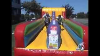 Wacky 2 Lane Bungee Run Race Inflatable [upl. by Zirtaeb]