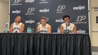 Purdue vs Yale  Purdue Basketball Player Post Game Interviews [upl. by Ilenay]