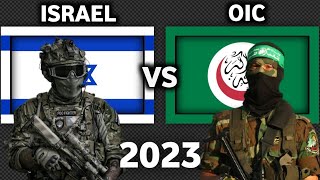 Israel vs OIC Military Power Comparison 2023  OIC vs Israel  Israel vs Muslim Countries [upl. by Cheyney]