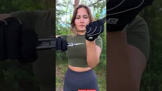 Restless GIRL 😂 camping survival bushcraft outdoors lifehack survivalist [upl. by Saqaw666]