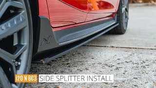 Hyundai i20 N BC3 Side Skirt Splitter Installation Guide [upl. by Abran]