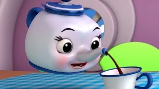 i am little teapot  nursery rhyme  childrens song  kids rhymes  3d rhymes [upl. by Inatirb]