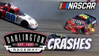 Worst Darlington Raceway Crashes [upl. by Nasho575]