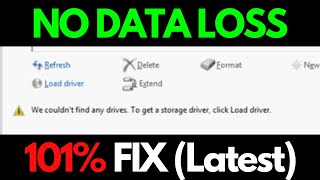 Fix We couldnt find any drives to get a storage driver click Load driver  Windows 781011 [upl. by Morehouse]