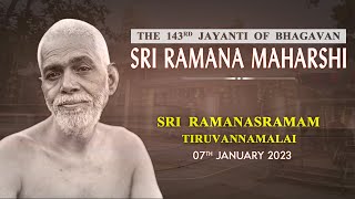 The 143rd Jayanti birthday of Bhagavan Sri Ramana Maharshi [upl. by Anileh207]