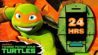 24 Hours with MICHELANGELO 🟠  Hour by Hour  Teenage Mutant Ninja Turtles [upl. by Randi]