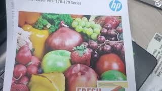 How to print supplies status page and demo page HP Color Laser 178nw 179fnw150nw Printers [upl. by Suilmann]