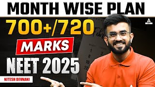 Month Wise Plan 🔥  Score 700720 Marks in NEET 2025  Nitesh Devnani [upl. by Anrev]