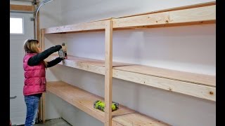 How to Build Garage Shelving  Easy Cheap and Fast [upl. by Reyam]