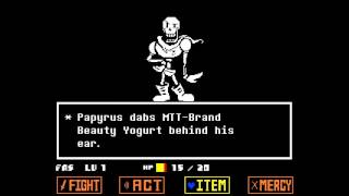 Undertale  Papyrus Boss Fight [upl. by Elboa266]