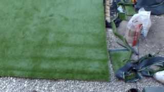 How to lay artificial grass DIY [upl. by Eniamrej290]