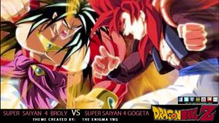 Dragon Ball Z  SS4 Broly VS SS4 Gogeta Theme The Enigma TNG [upl. by Acile]