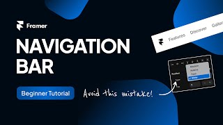 Avoid this sticky navbar mistake in Framer [upl. by Nnylhtak]