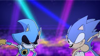 Sonic Vs Metal Sonic AnimationSonic CD Animation [upl. by Aryamoy]