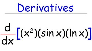 Product Rule With 3 Functions  Derivatives  Calculus [upl. by Nnylrats258]